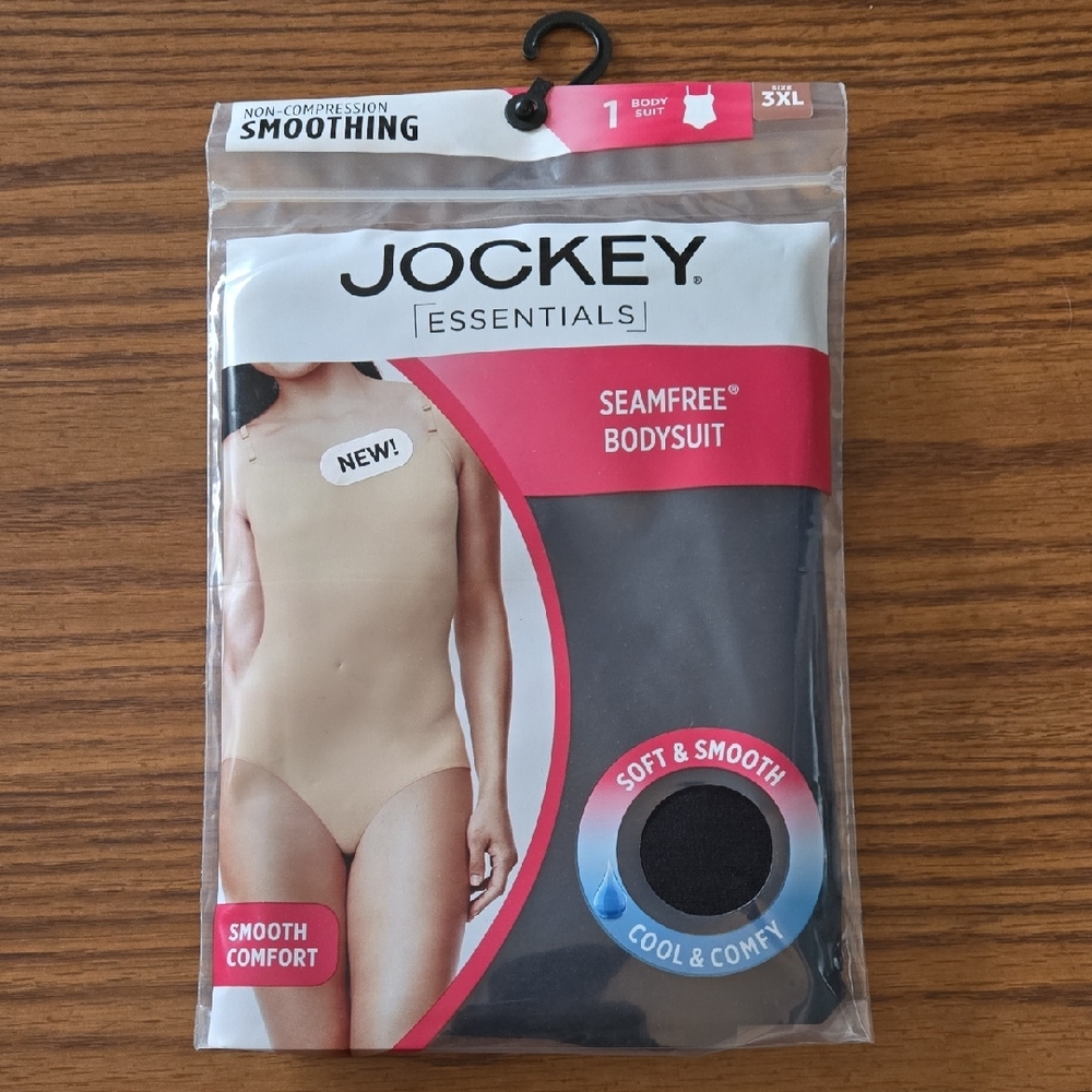 Jockey Essentials Seamfree Bodysuit in Black